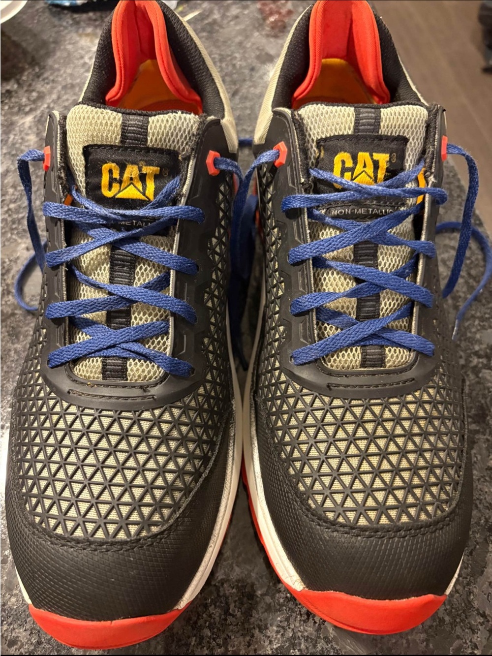 CAT Men's streamline 2.0 Black & Gray composite toe work shoe